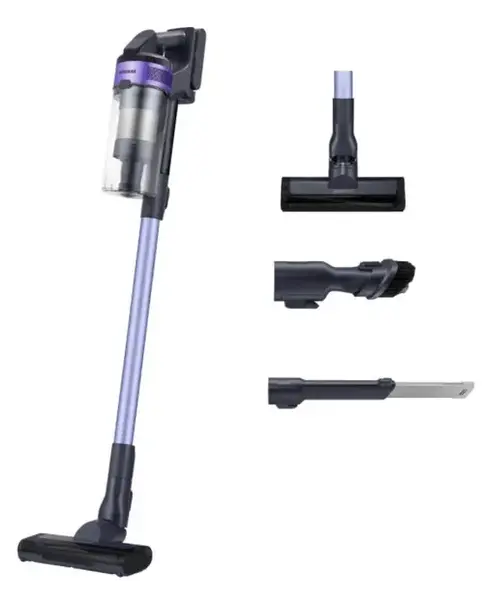 Aspirator vertical Samsung Jet 60 Turbo VS15A6031R4, 0.8 L, 21.6 V, 410 W, Autonomie 40 min (Negru/Violet)