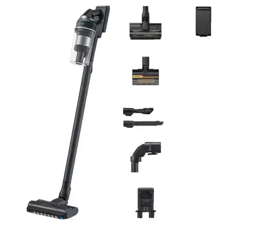 Aspirator vertical Samsung Jet 85 PetPRO VS20C85G2TN, 580 W, Autonomie 60 minute, JetCyclone, Recipient 0.8 l, Motor inverter, EasyClean (Verde)