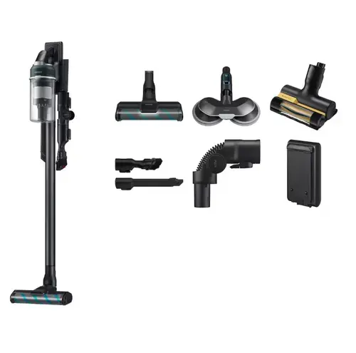 Aspirator vertical Samsung Jet 85S Premium VS70H25WPT/WA, Autonomie 60 minute, Recipient 0.8 L, 770 W (Negru)