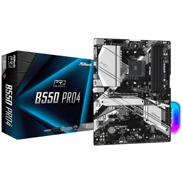 ASROCK Placa de baza ASRock B550 Pro4
