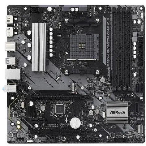 ASROCK Placa de baza ASRock B550M Phantom Gaming 4, Socket AM4