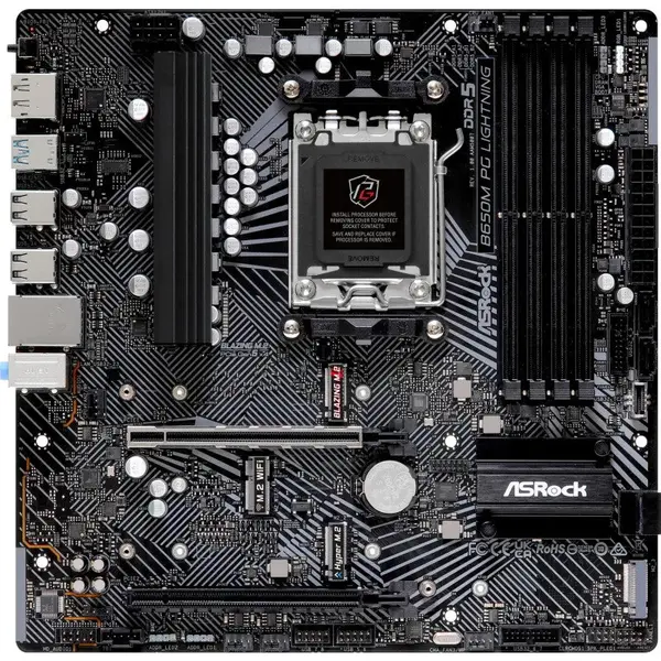 ASROCK Placa de baza ASRock B650M PG LIGHTNING