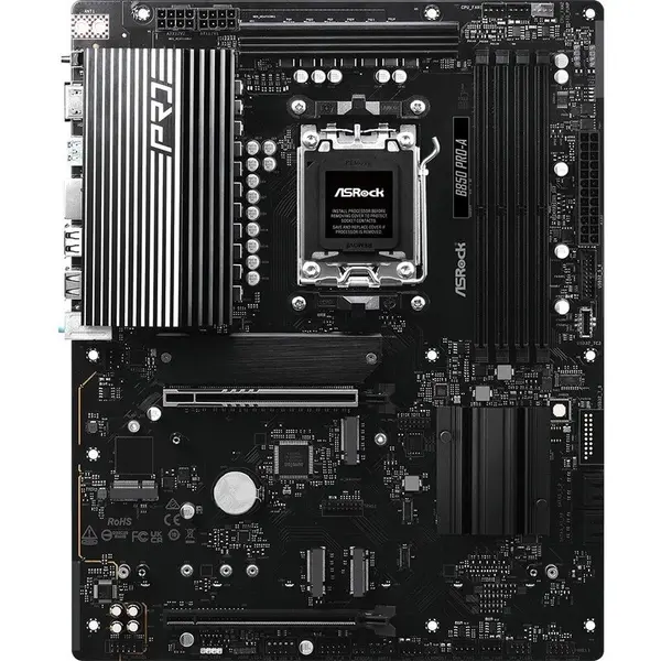 ASROCK Placa de baza ASRock B850 Pro-A, AMD B850, AM5, DDR5, ATX
