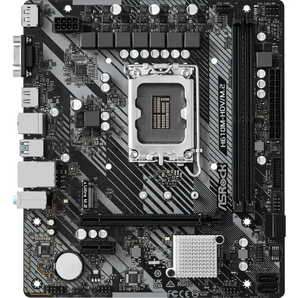 ASROCK Placa de baza ASRock H610M-HDV/M.2 R2.0
