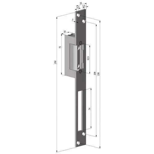 ASSA ABLOY Electromagnet Fail Lock Yale 12vcc, LR