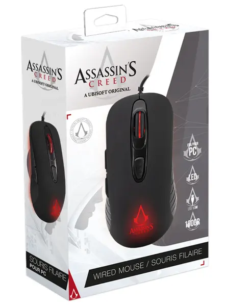 Assassin's Creed Gaming Mouse 3600 Dpi Led-black
