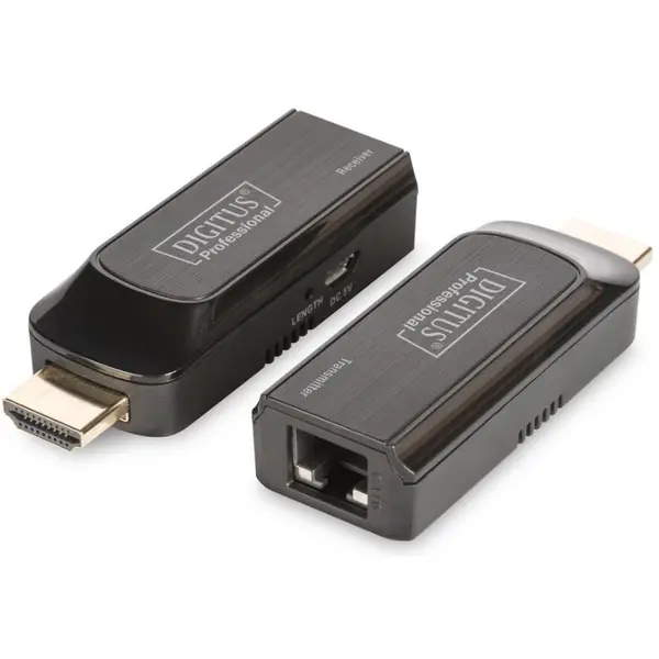 Assmann Adaptor Assmann Mini Extender HDMI up to 50m Cat.6/7, 1080p 60Hz FHD, HDCP 1.2, audio (SET)