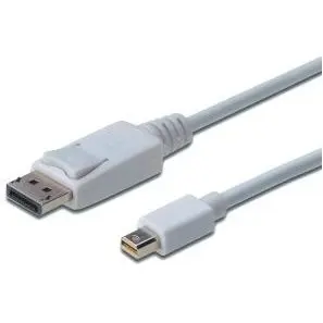 Assmann ASSMANN Displayport 1.1a Connection Cable miniDP M (plug)/DP M (plug) 1m white
