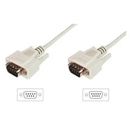Assmann ASSMANN RS232 Connection Cable DSUB9 M (plug)/DSUB9 M (plug) 3m beige