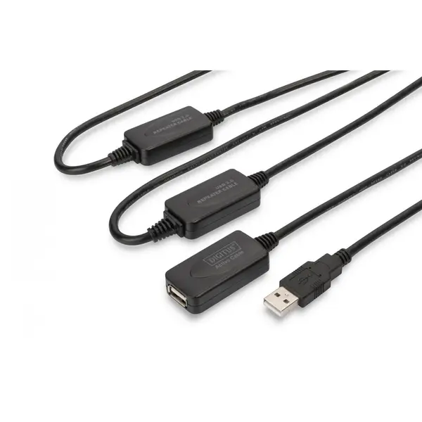 Assmann Digitus USB 2.0 25m cabluri USB USB A Negru