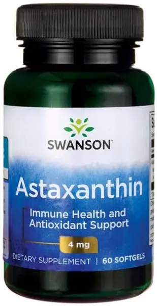 Astaxanthin, 4 mg, 60 capsule moi, Swanson