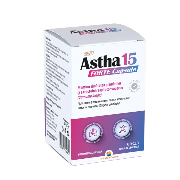 Astha 15 Forte, 60 capsule vegetale, Sunwave Pharma