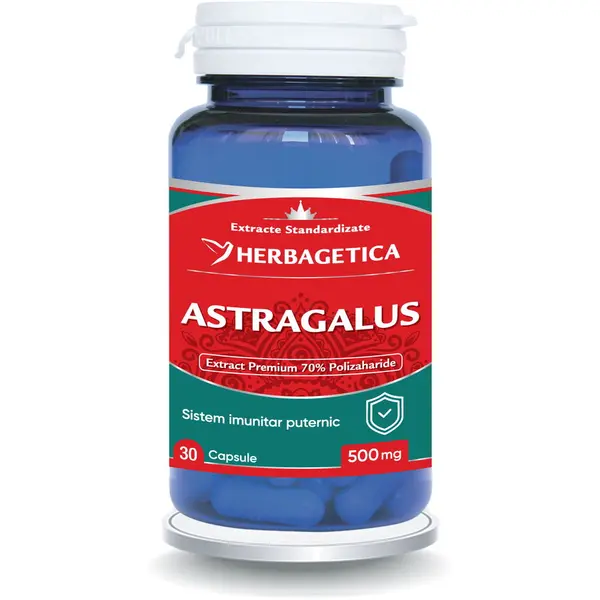 Astragalus 500mg cu 70% Polizaharide 30cps