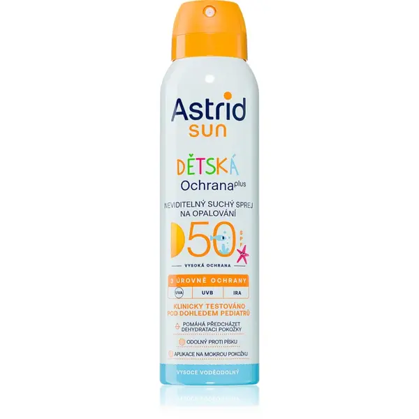 Astrid Sun spray transparent pentru bronzat pentru copii SPF 50 150 ml