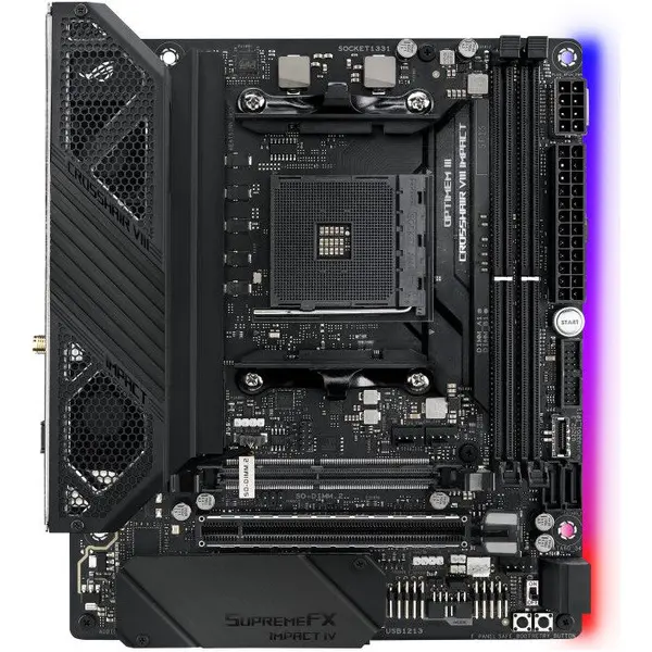 Asus ASUS MB AMD X570 SAM4 MDTX/ROG CROSSHAIR VIII IMPACT ASUS