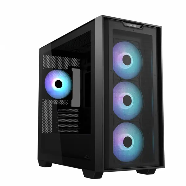Asus Carcasa Asus A21 Plus Tg ARGB, Negru