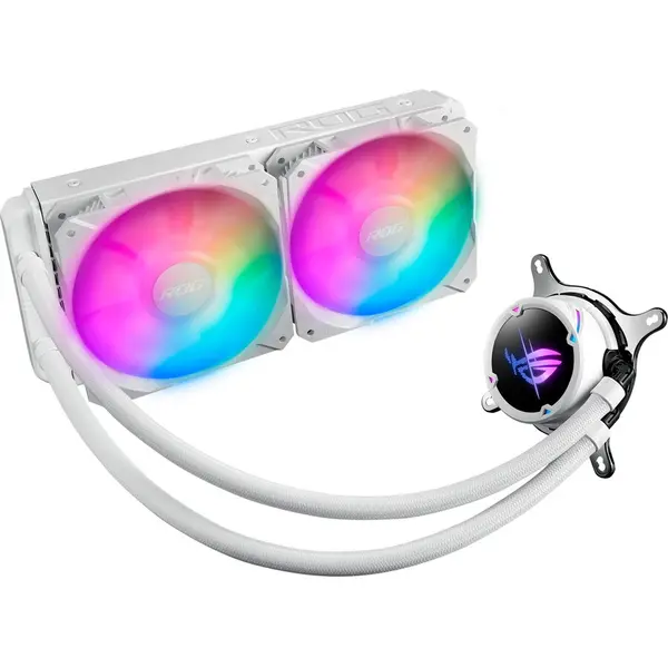 Asus Cooler CPU ASUS ROG STRIX LC II 240, iluminare aRGB, Alb
