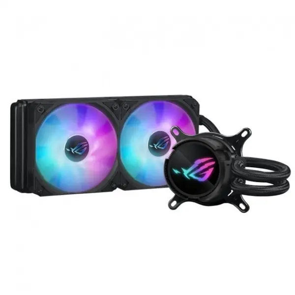 Asus Cooler Procesor ASUS ROG Strix LC III 240 ARGB Negru, 2x ventilatoare 120mm, viteza 800-2200 RPM