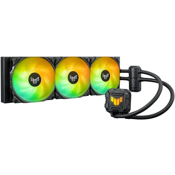 Asus Cooler procesor ASUS TUF Gaming LC II 360 ARGB, all-in-one cu racire lichida, 3 ventilatoare ARGB 120mm, AURA Sync, compatibil Intel/AMD
