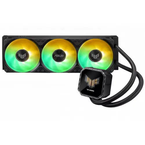 Asus Cooler procesor ASUS TUF Gaming LC III 360, ARGB LED, 3 x 120 mm, viteza 650-2600 RPM, Negru