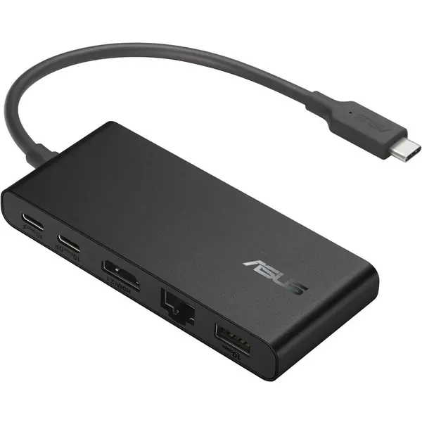 Asus Docking Station ASUS Dual 4K USB-C Dock DC201, USB-C 3.2 Gen 2, Dual 4K, HDMI, DisplayPort, 3x USB, Gigabit Ethernet, 100W PD