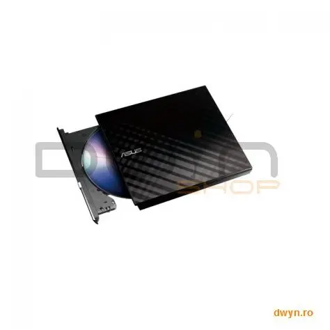 Asus DVD+/-RW Asus extern 8X slim USB negru retail