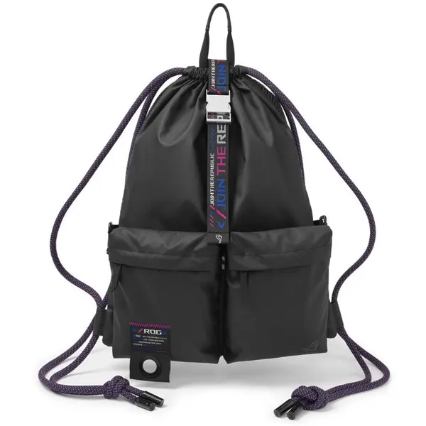 Asus Geanta Asus ROG SLASH Multi-use Drawstring Bag, Negru