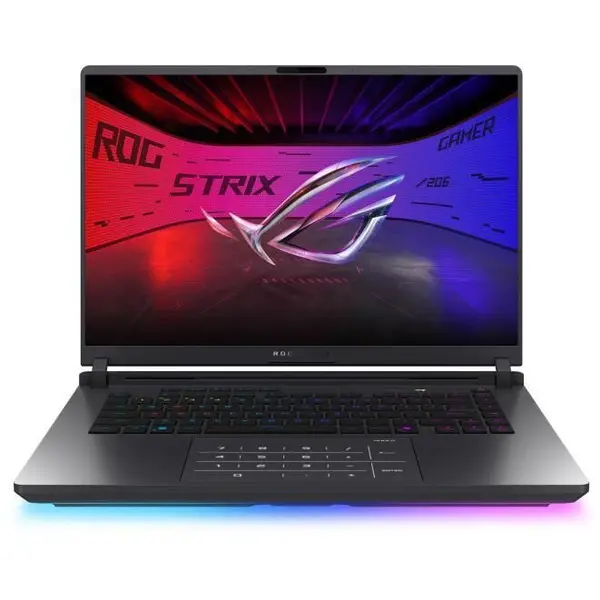 Asus Laptop Asus ROG Strix G16 2025 G615 G615JM-RV014, 16 inch 1920 x 1200, Intel Core i5-13450HX 10 C / 16 T, 3.4 GHz - 4.6 GHz, 20 MB cache, 28 W, 16 GB DDR5, 1 TB SSD, Nvidia GeForce RTX 5060, Fara sistem de operare, Gri (INT Keyboard)