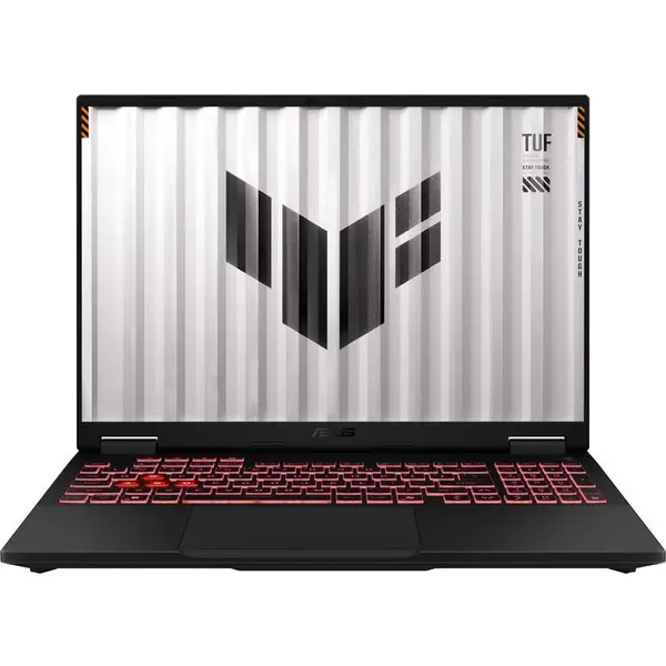 Asus Laptop ASUS TUF Gaming A16 FA608UM-RV131, Procesor AMD Ryzen™ 7 260 pana la 5.1 GHz, 16 inch, Full HD+, 165Hz, 16GB DDR5, 512GB SSD, NVIDIA GeForce RTX 5060 8GB, No OS, Negru/Gri