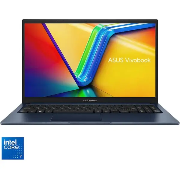 Asus Laptop ASUS Vivobook 15 A1504VA, Procesor Intel® Core™ 7 150U, Display 15.6 Full HD, IPS, 16GB DDR5 RAM, 512GB SSD, Intel® Graphics, No OS, Quiet Blue