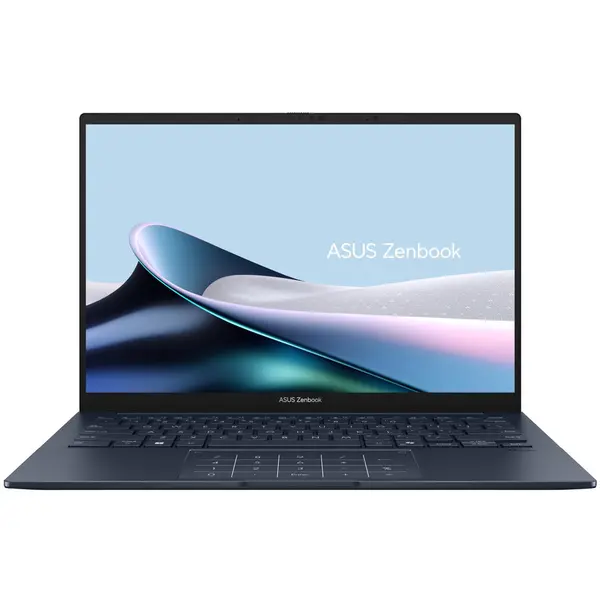 Asus Laptop ASUS Zenbook 14 OLED UX3405CA-SU843X, Intel Core Ultra 9 285H, 14 inch Touch, RAM 32GB, SSD 1TB, Intel Arc 140T, Windows 11 Pro, Albastru