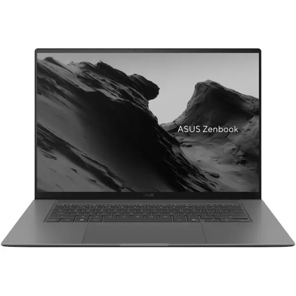 Asus Laptop ASUS Zenbook S 16 UM5606GA, procesor AMD Ryzen™ AI 9 465 pana la 5.0GHz, 16 inch, 3K, OLED, Touch, 120Hz, 32GB DDR5 RAM, 1TB SSD, AMD Radeon™ Graphics, Windows 11 Pro, Gri