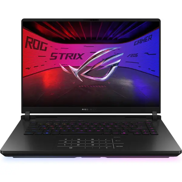 Asus Laptop Gaming ASUS ROG STRIX SCAR 16, G635LW-RW065, 16 inch, 2.5K (2560 x 1600, WQXGA), Intel® Core™ Ultra 9 275HX, 64GB DDR5, 2TB SSD, GeForce RTX 5080 16GB, No OS, Negru (INT Keyboard)