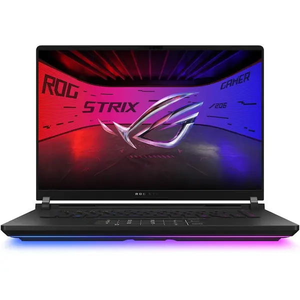 Asus Laptop Gaming ASUS ROG Strix SCAR 16 G635LX, procesor Intel® Core™ Ultra 9 275HX pana la 5.4GHz, 16 inch, 2.5K WQXGA, 64GB DDR5, 2TB + 2TB SSD, NVIDIA® GeForce RTX™ 5090 24GB GDDR7, Windows 11 Pro, Negru