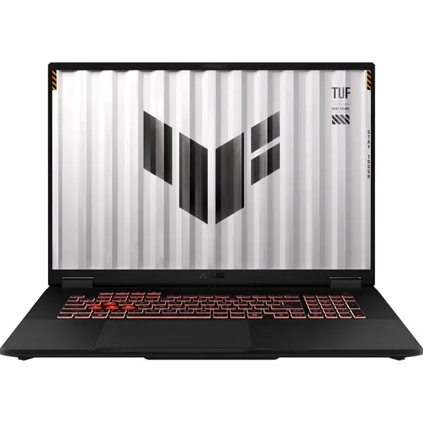 Asus Laptop pentru Gaming ASUS TUF A18 FA808UP, Display 18'' FHD+ (1920x1200), Procesor AMD Ryzen™ 7 260, Memorie RAM 32GB DDR5, Capacitate de stocare 1TB SSD, Placa video dedicata NVIDIA GeForce RTX 5070 8GB, No OS, Gri (INT Keyboard)