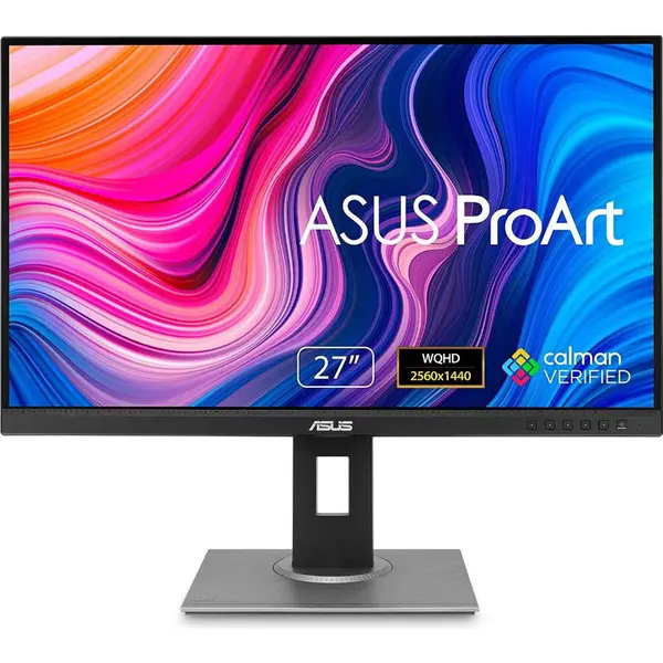 Asus Monitor Asus ProArt Display PA278QV Gen2, 27, IPS, QHD, 2560 x 1440, HDMI, DisplayPort, Calman Verified, Pivot, Boxe, 120 Hz, 5ms, Negru