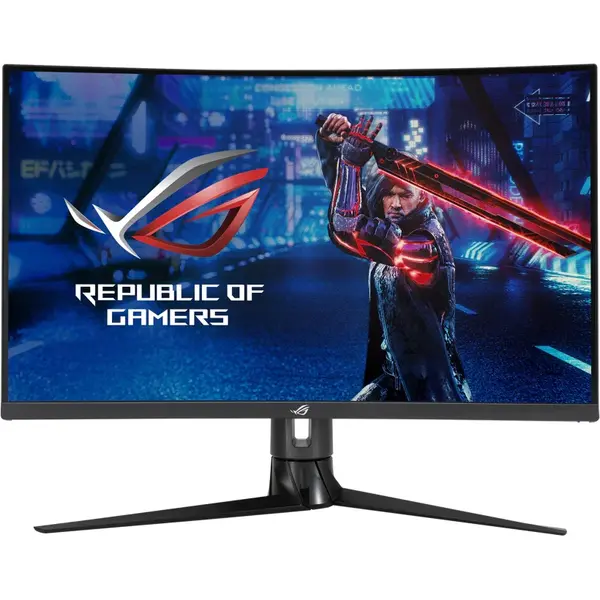 Asus Monitor Curbat Gaming LED VA ASUS ROG Strix 31.5, QHD, 170Hz, 1ms MPRT, FreeSync Premum Pro, DisplayHDR™ 400, HDMI, DP, USB Type-C, 125%(sRGB), DCI-P3 90%, XG32VC