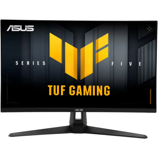 Asus Monitor gaming Asus Tuf Gaming VG27AQE5A, 68,6 cm (27 inch), QHD, Fast-IPS, HDMI, DP, ELMB, VRR, panou 165Hz, 0.3ms, Negru