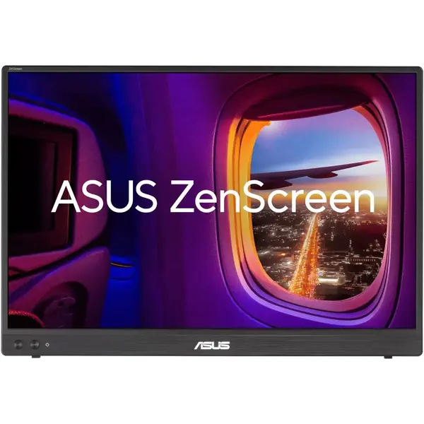 Asus Monitor Portabil Asus ZenScreen MB16FC, 16, 40 cm, IPS, WUXGA, 1920 x 1200,USB Type-C, mini-HDMI, 16:10, 75 Hz, 5 ms, Auto Rotation, Negru