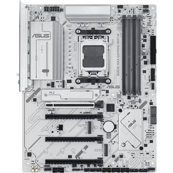 Asus Placa de baza Asus B650E MAX GAMING WIFI, ATX, Memorie suportata 256 GB DDR5-SDRAM, Socket AM5, Alb