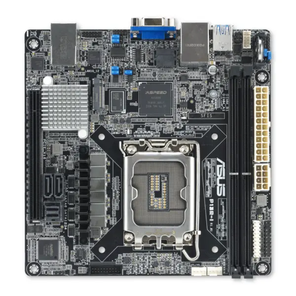 Asus Placa de baza Asus P13R-I, 1x LGA1700 Intel Xeon E-24XX C262, (2xDIMM, 6x SATA, 1xM.2, 2x1GbE, ASMB11-iKVM, miniITX)