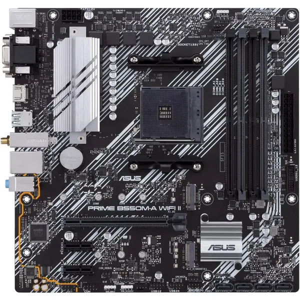 Asus Placa de baza ASUS PRIME B550M-A WI-FI II Socket AM4