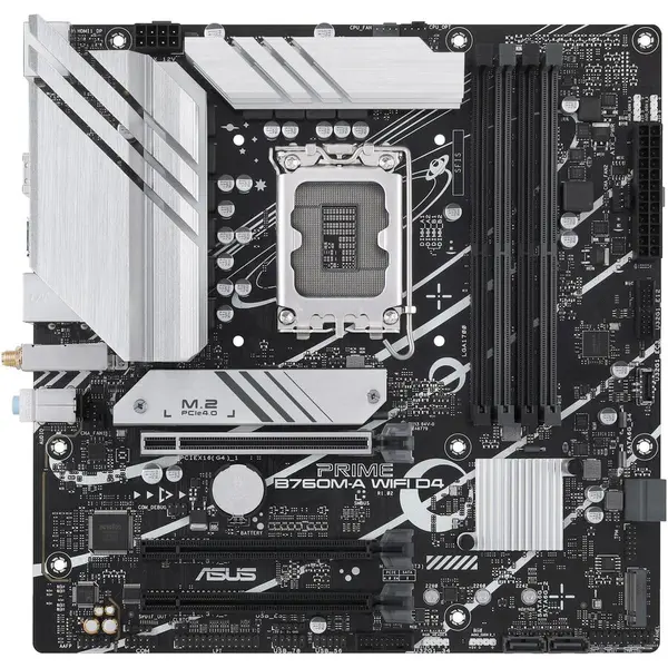 Asus Placa de baza ASUS PRIME B760M-A WIFI DDR4, Chipset B760, Socket 1700, mATX