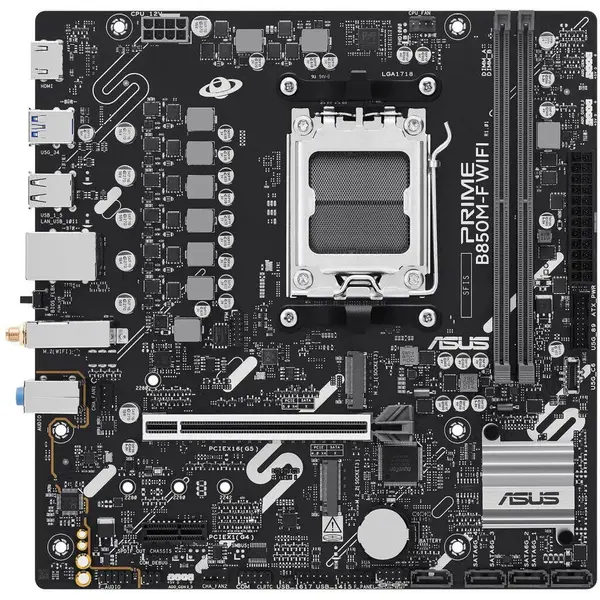 Asus Placa de baza ASUS PRIME B850M-F WIFI, AM5, DDR5, mATX