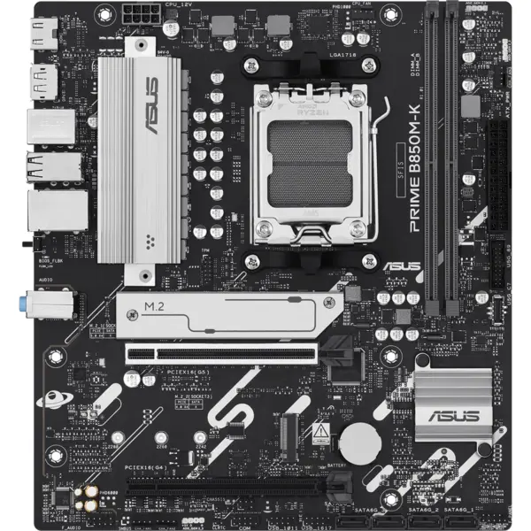 Asus Placa de baza ASUS Prime B850M-K, AMD B850, AM5, DDR5, Micro-ATX