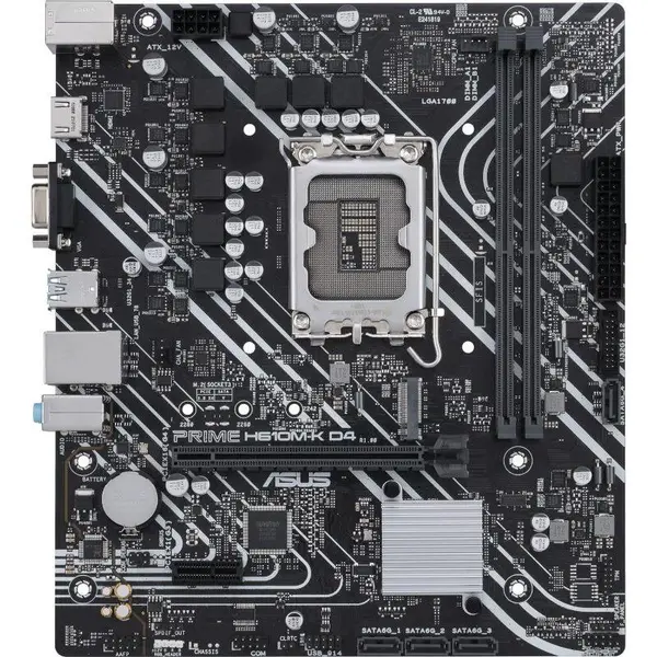 Asus Placa de baza ASUS PRIME H610M-K D4, Socket 1700