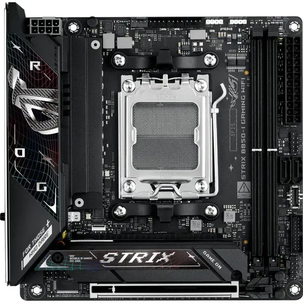 Asus Placa de baza Asus ROG STRIX B850-I GAMING WIFI, mITX, Memorie suportata 128 GB DDR5, Socket AM5