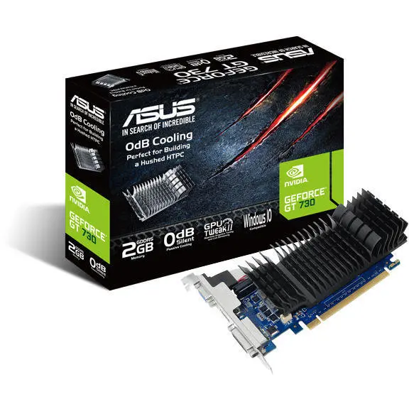 Asus Placa Video Asus Nvidia Gt 730 2gb Gddr5 (Gt730-Sl-2gd5-Brk)