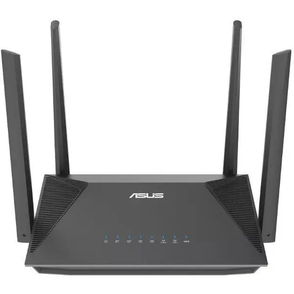 Asus Router Wireless ASUS RT-AX52 Pro, AX3000, Dual-Band, Dual-Core 1.3GHz CPU, 128MB Flash, 256MB RAM, Gigabit, VPN, IPTV, AiMesh, Negru