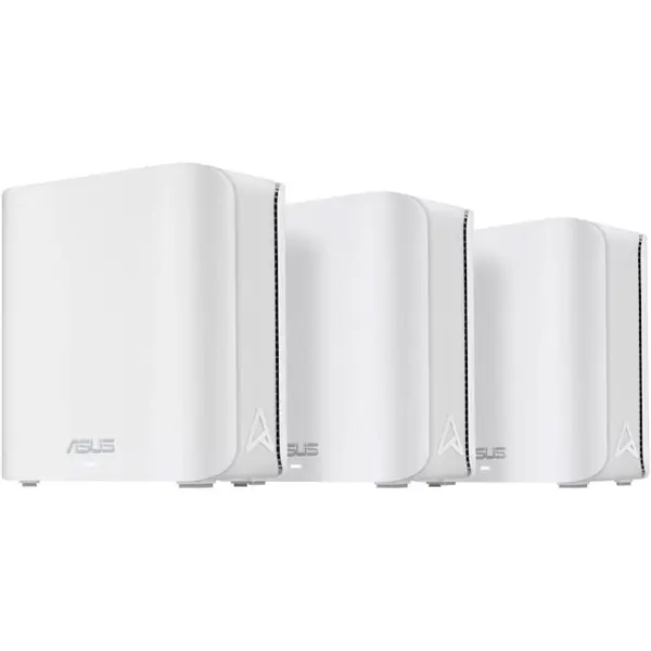 Asus Sistem Wi-Fi Mesh ASUS ZenWiFi BD4(W-3-PK), BE3600, Dual-Band, acoperire 600 metri patrati, Quad-Core 1.5GHz CPU, 128MB-512MB Flash-RAM, 2.5G dual-port, AiProtection Pro, Adaptive QoS, VPN server-client, Beamforming, UTF-8 SSID, AiMesh